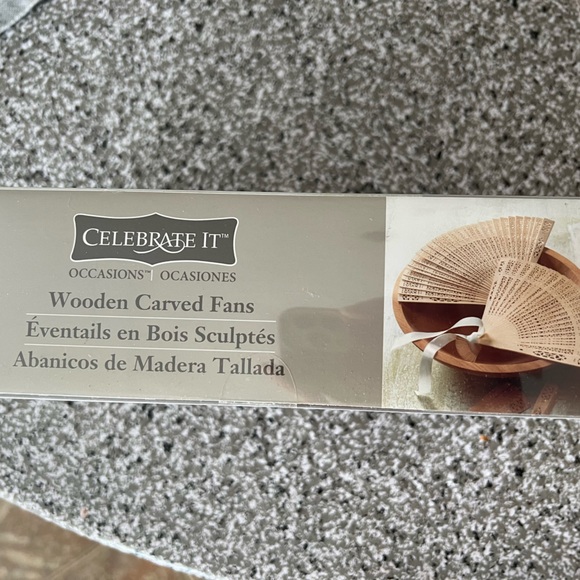 Wooden Carved Fans by Celebrate It - Picture 3 of 3